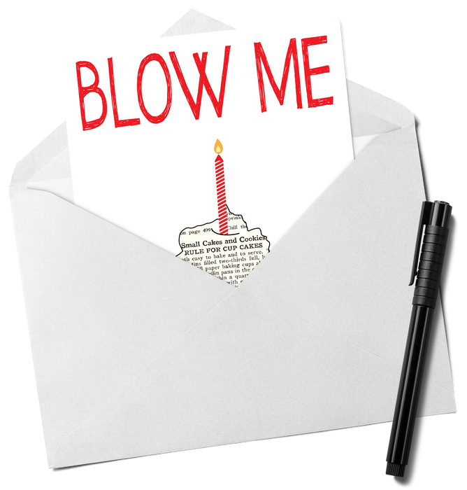 Blow Me! - Funny Birthday Card