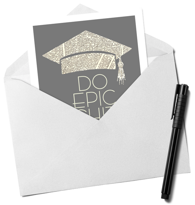 2024 Graduation Greeting Card - Do Epic Shit!
