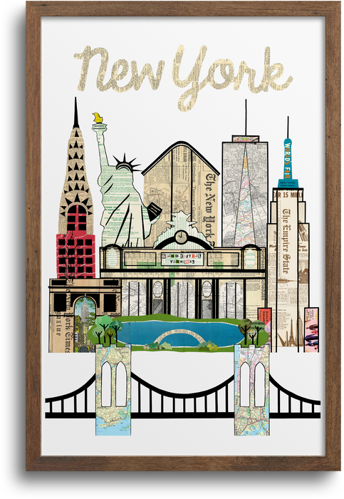 New York City Skyline Print | Notecards