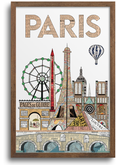 Paris Skyline Print | Notecards