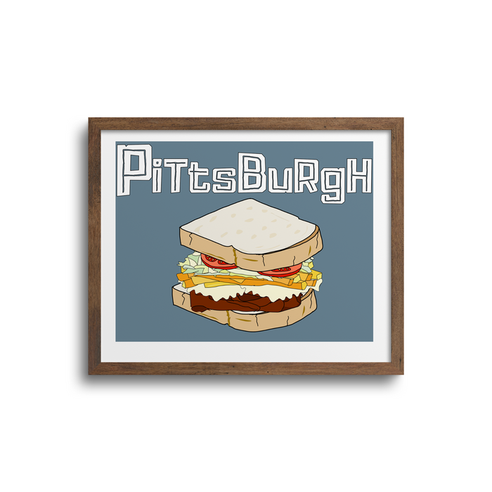 Pittsburgh Iconic Sandwich Poster