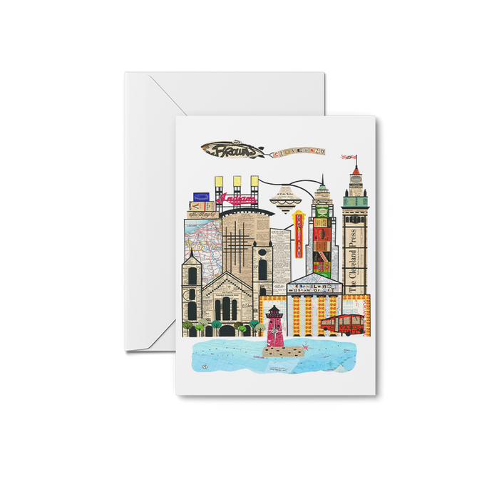 Cleveland Skyline - Art Museum Notecards