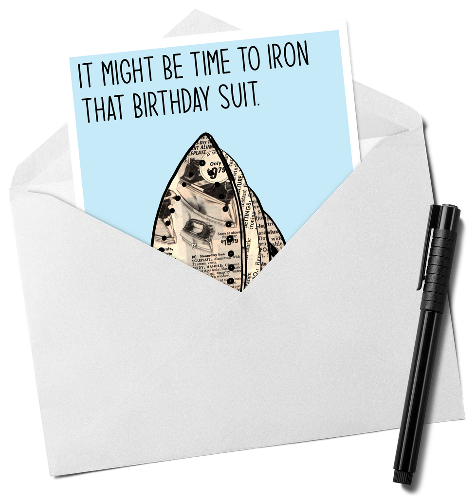 Birthday Suit Funny Birthday Card