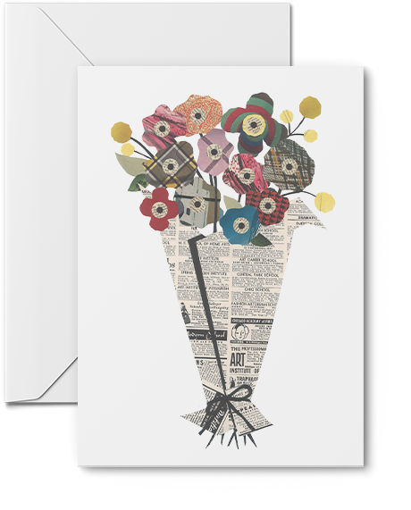 Bouquet Flowers Art Prints | Notecards