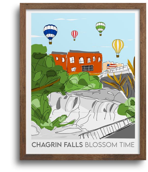 Chagrin Falls Blossom Time Art Print