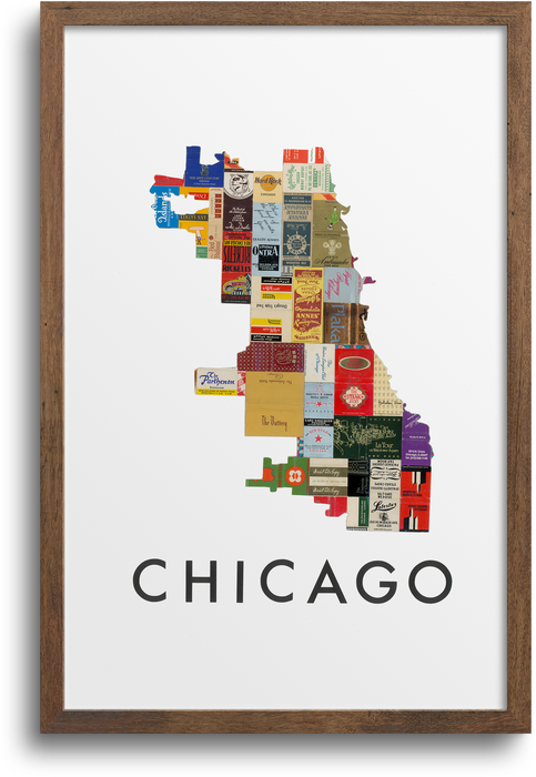 Chicago Map Print | Notecards