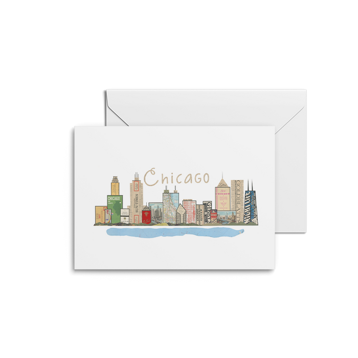 Chicago Skyline Print | Notecards