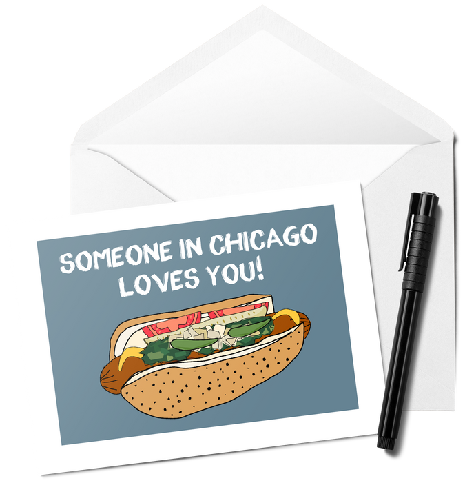 Someone In Chicago Loves You Greeting Card