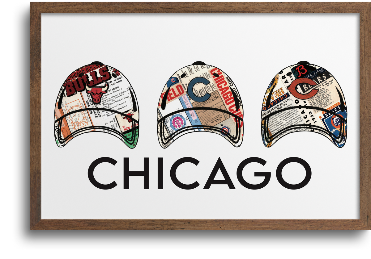 CHICAGO - Athletic Throwback Design Print - Classic T-Shirt