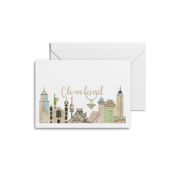 Cleveland Skyline with Chandelier Notecards
