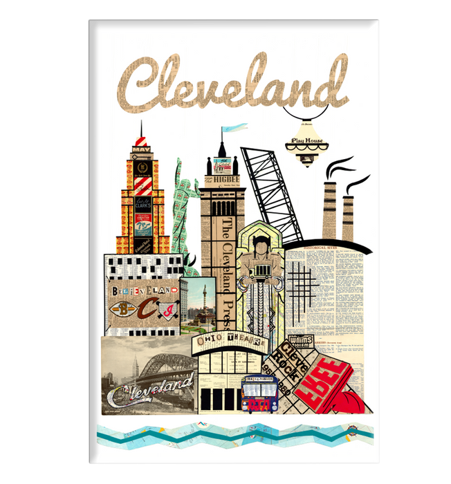 Cleveland Skyline Magnet