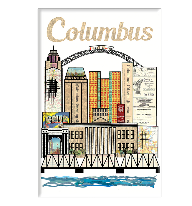 Columbus Skyline Magnet