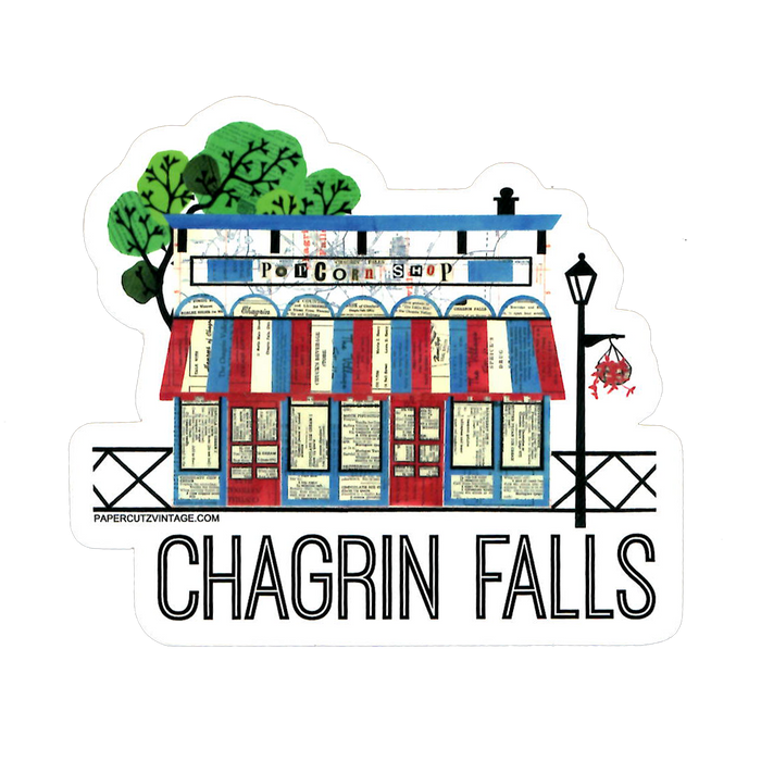 Chagrin Falls Popcorn Shop Sticker