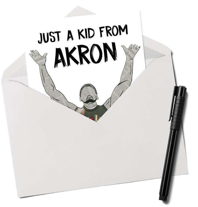 Just A Kid From Akron Greeting Card
