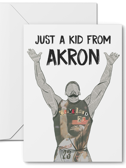 Just A Kid From Akron Greeting Card