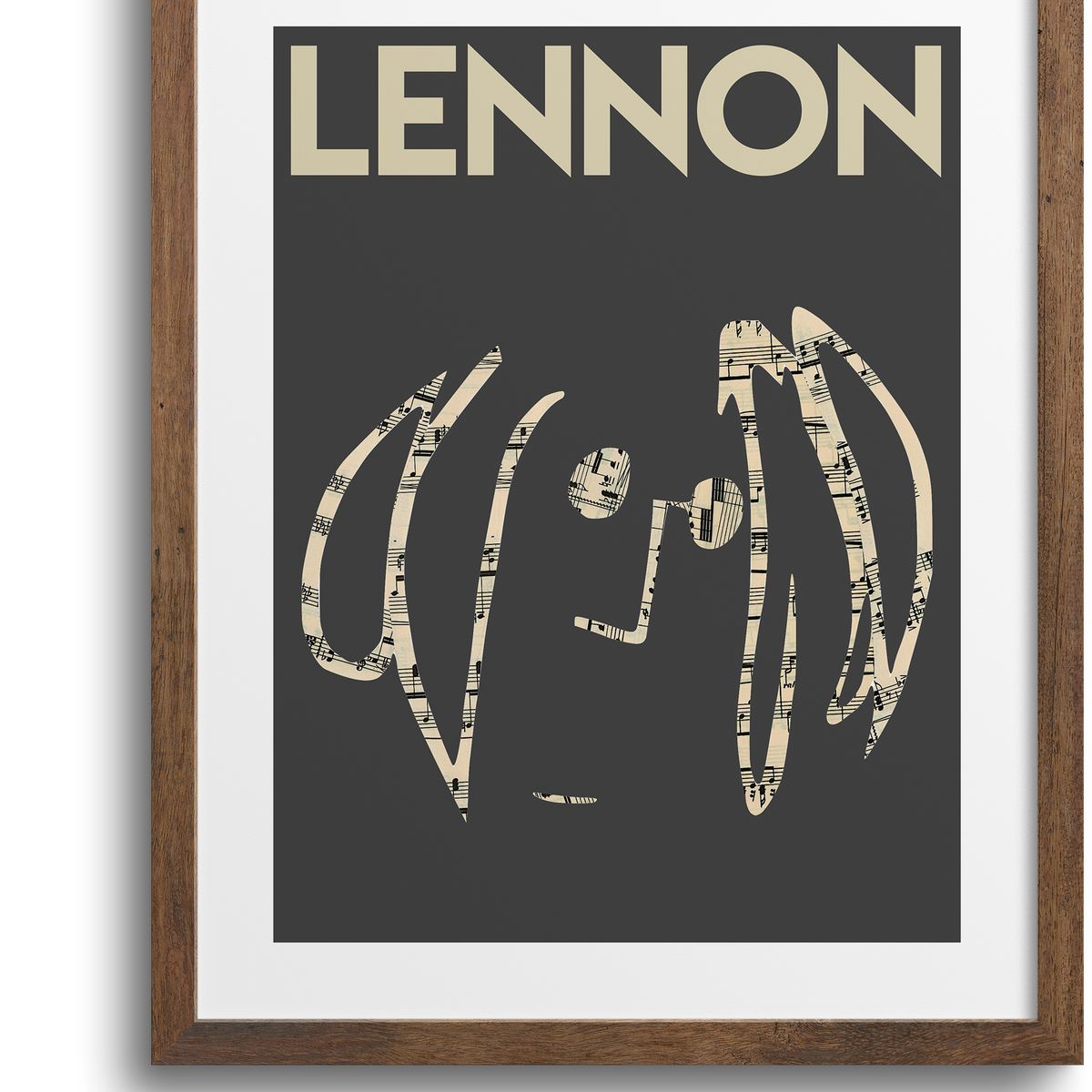 LENNON' - John Lennon Art Print– Paper Cutz Vintage