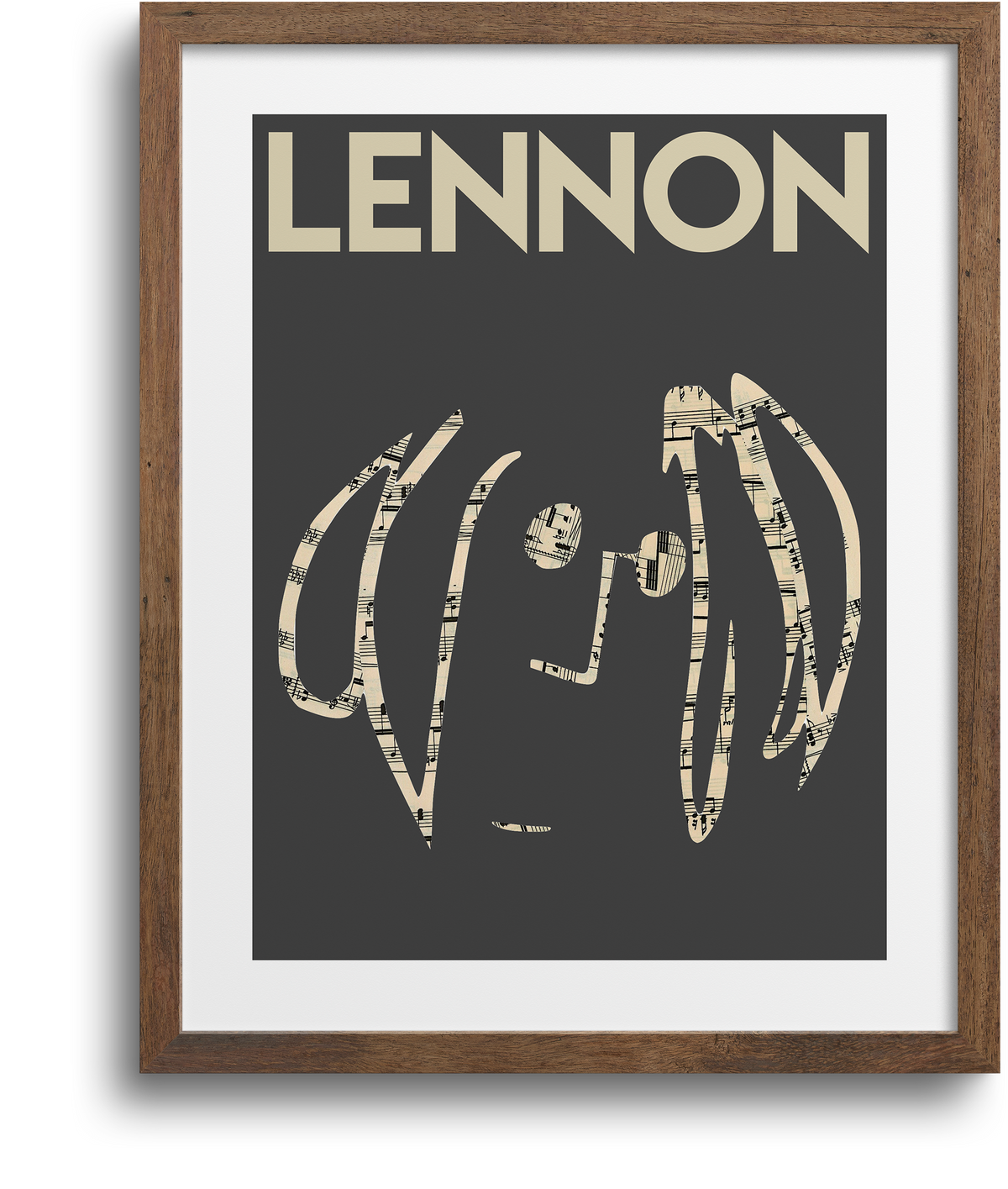 LENNON' - John Lennon Art Print– Paper Cutz Vintage