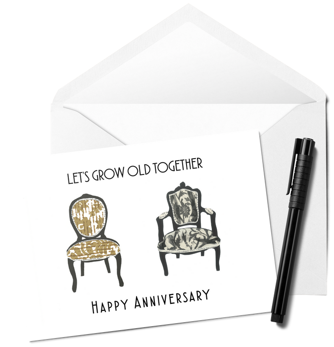 Let's Grow Old Together Anniversary Card