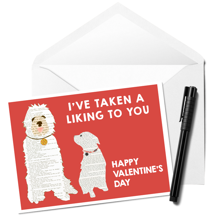 I've Taken A Liking To You - Valentine's Greeting Card