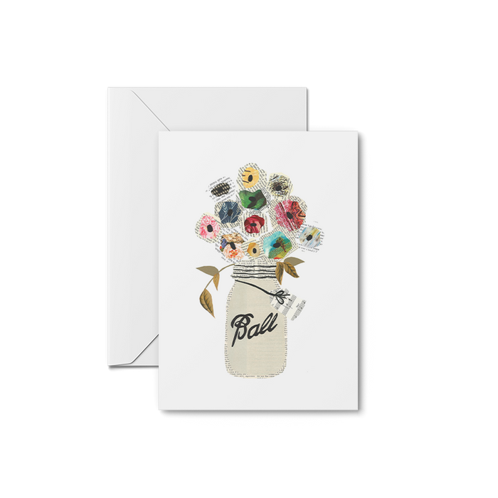 Mason Jar Flowers Prints | Notecards