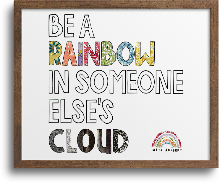 Be A Rainbow Print | Notecards