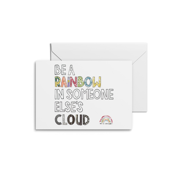 Be A Rainbow Print | Notecards