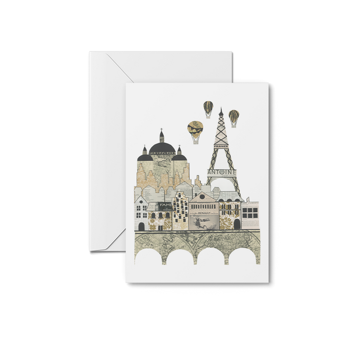 Paris Skyline Print | Notecards