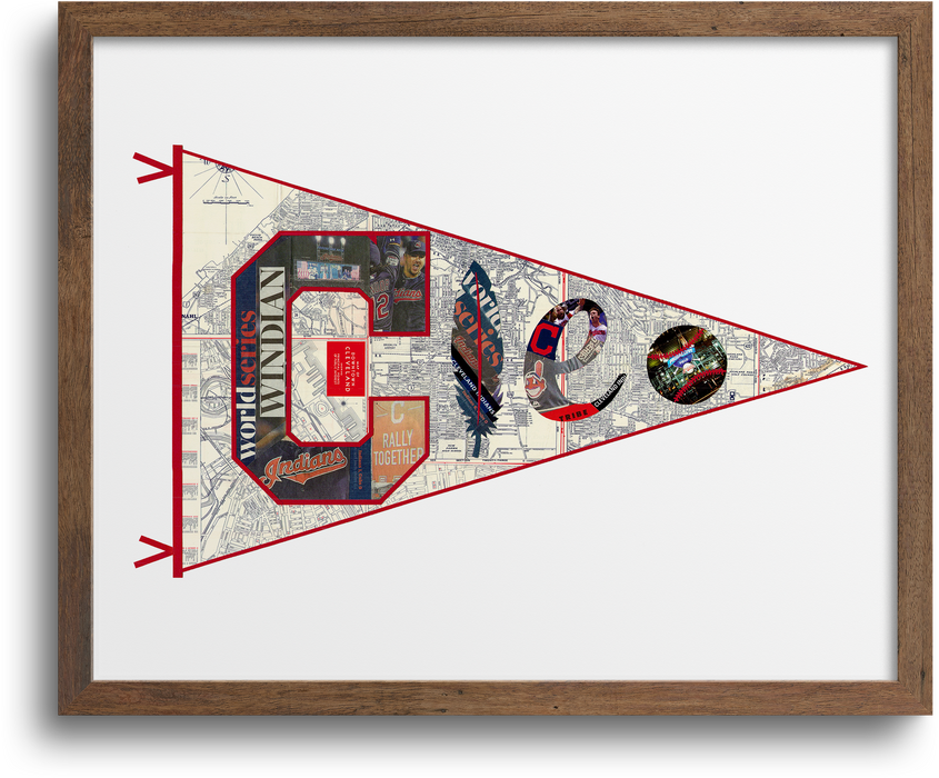Cleveland Indians Pennant Prints | Notecards