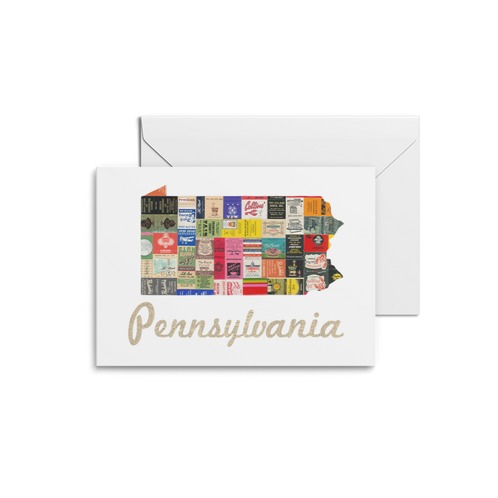Pennsylvania Map Prints | Notecards