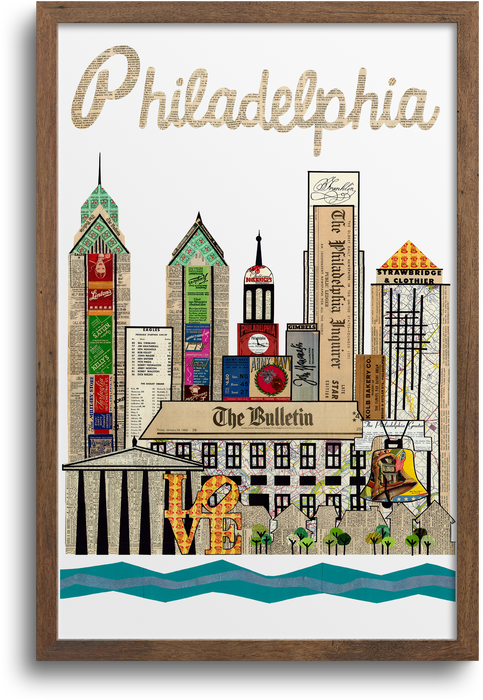 Philadelphia Skyline Art Print | Notecards
