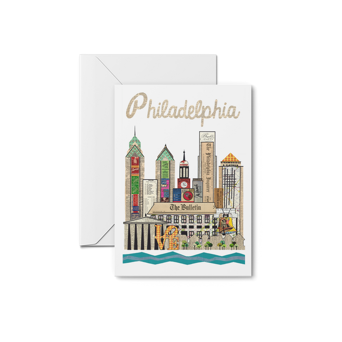 Philadelphia Skyline Art Print | Notecards