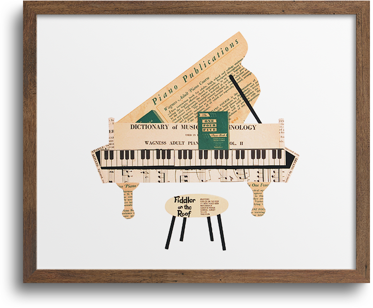 Piano Print | Notecards