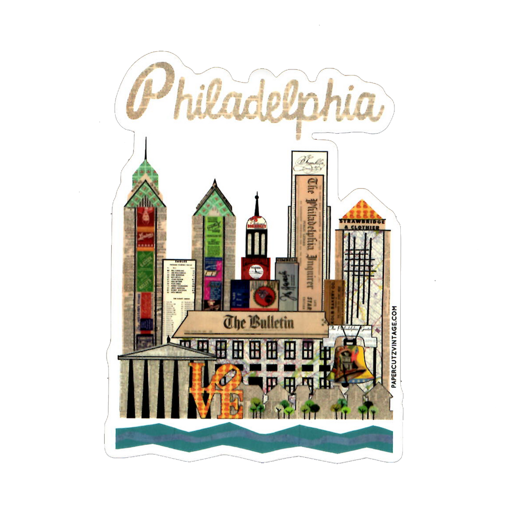 Philadelphia Skyline Sticker