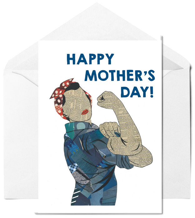 Rosie the Riveter Mother's Day Card
