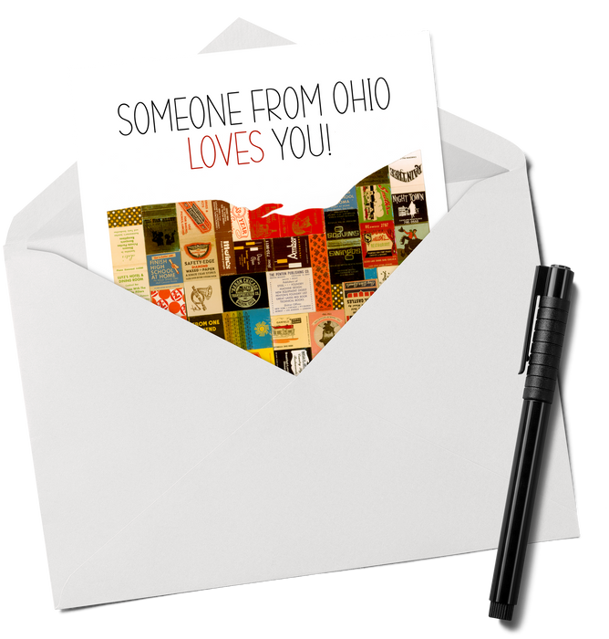 Someone From Ohio Loves You Greeting Card