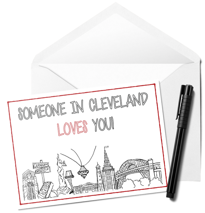 Someone in Cleveland Loves You Card