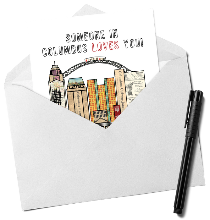 Someone in Columbus Loves You Card